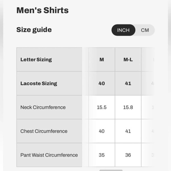 LACOSTE Mens Button Up Dress Shirt Light Blue Long Sleeve Logo Preppy 40 (M) - Picture 13 of 15